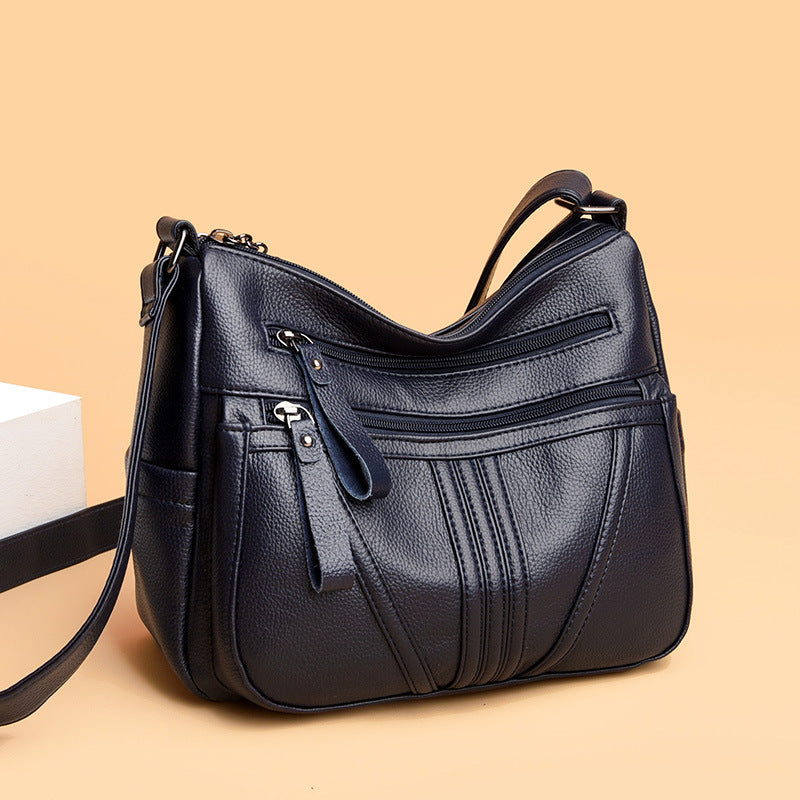 SAC Simple à Épaule en Cuir Véritable
