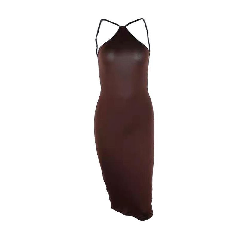 ROBE longue unie pour femme