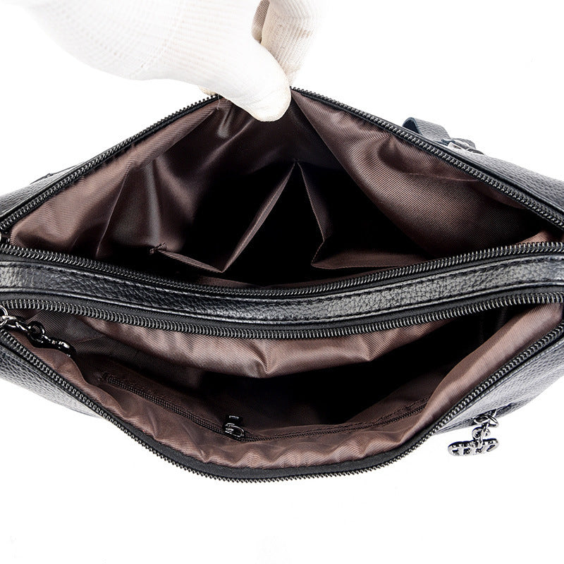 SAC Simple à Épaule en Cuir Véritable