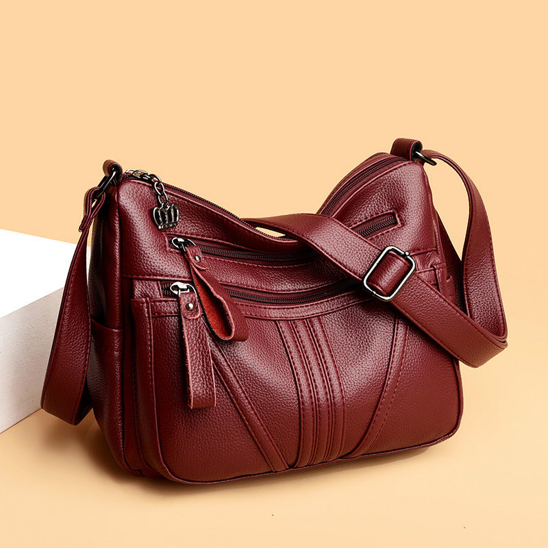 SAC Simple à Épaule en Cuir Véritable