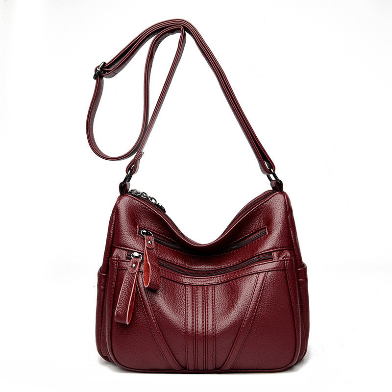 SAC Simple à Épaule en Cuir Véritable
