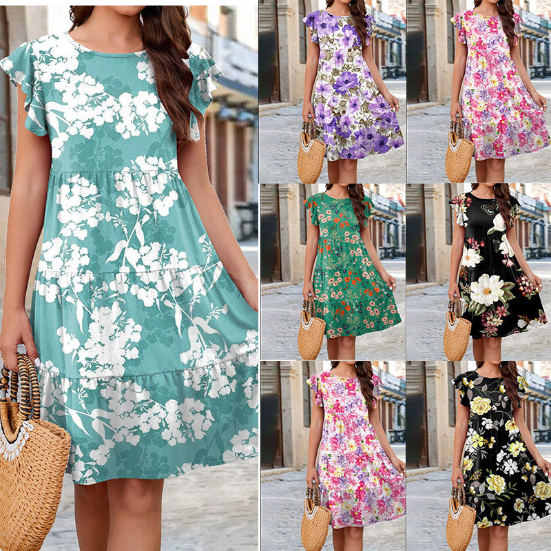 ROBE d'été fleurie pour femme