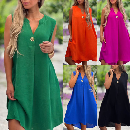 Robe d'été décontractée femme