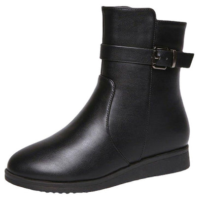 Bottes Femme Grande Taille à Bout Rond