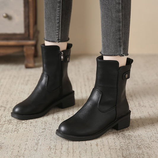 Bottines Femme à Talon Bas