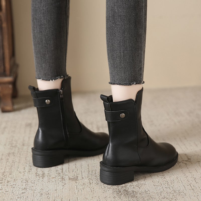 Bottines Femme à Talon Bas