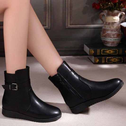 Bottes Femme Grande Taille à Bout Rond