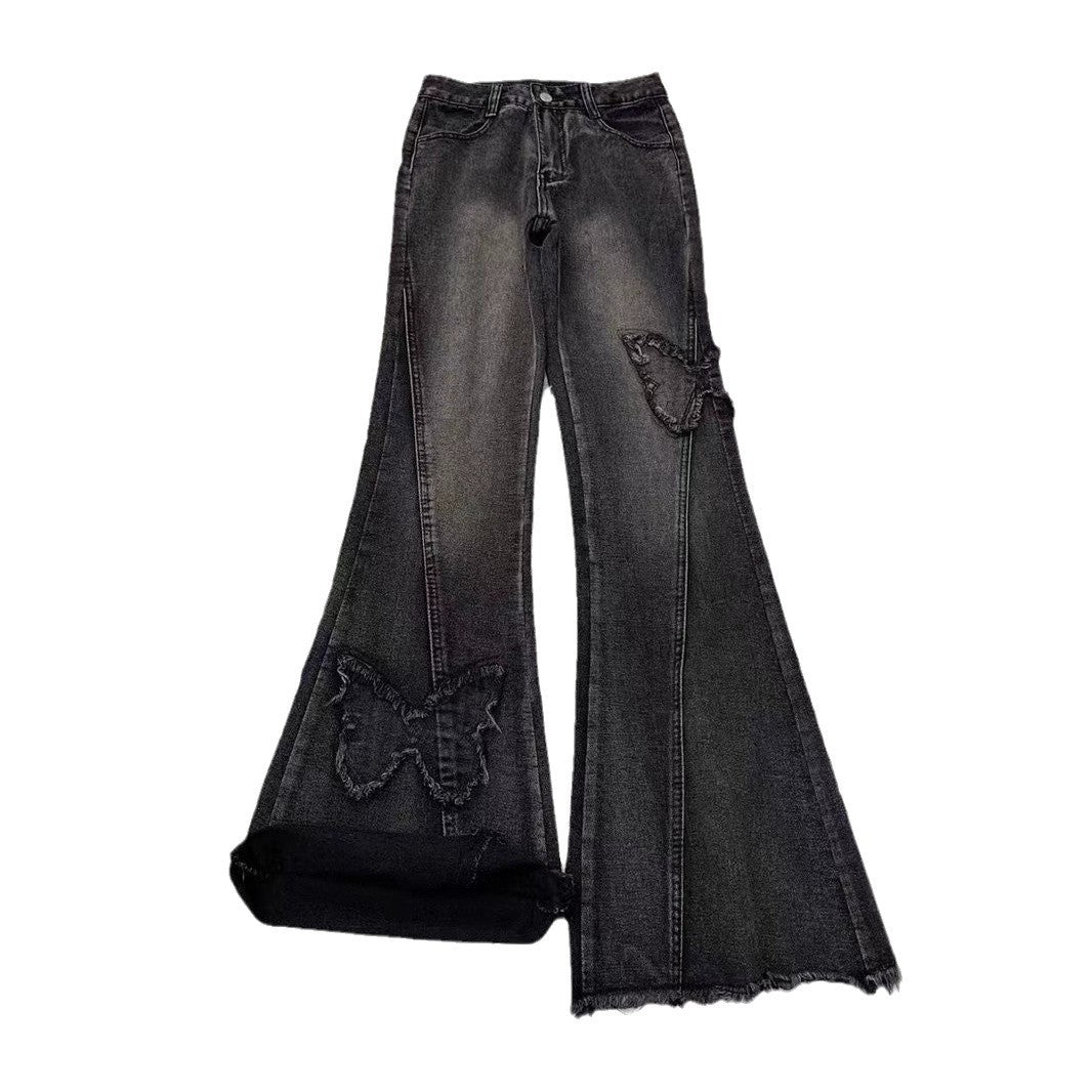 JEAN évasé en denim extensible