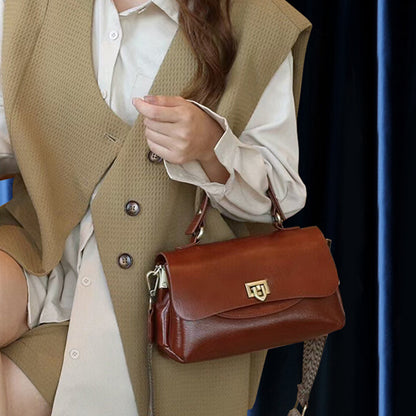 SAC à main femme rétro en cuir