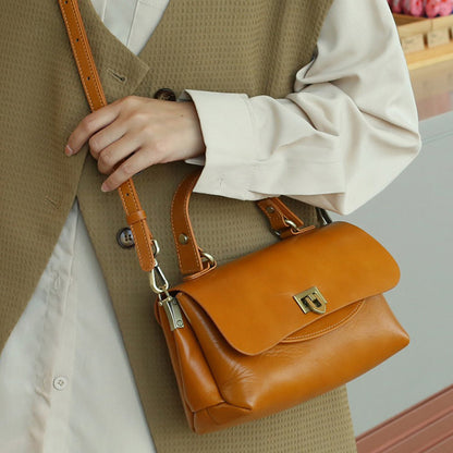 SAC à main femme rétro en cuir