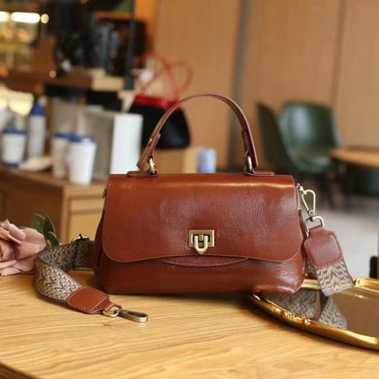 SAC à main femme rétro en cuir