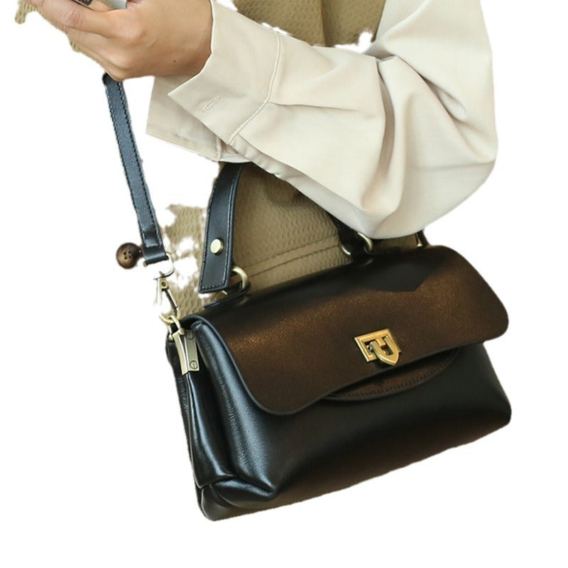 SAC à main femme rétro en cuir