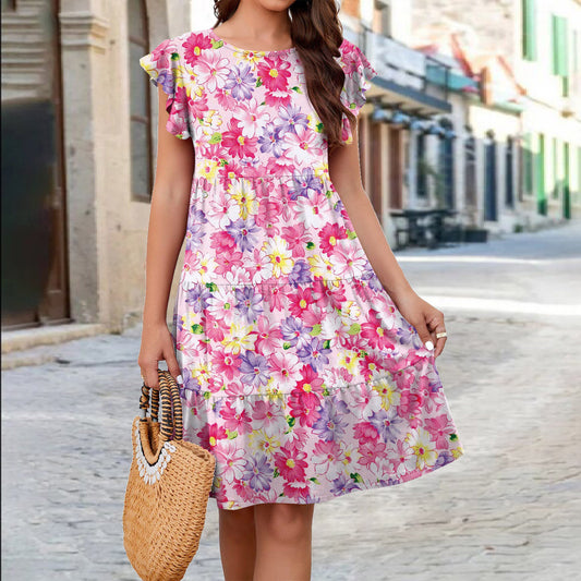 ROBE d'été fleurie pour femme