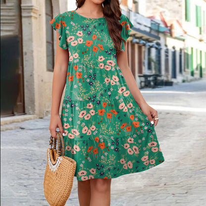 ROBE d'été fleurie pour femme