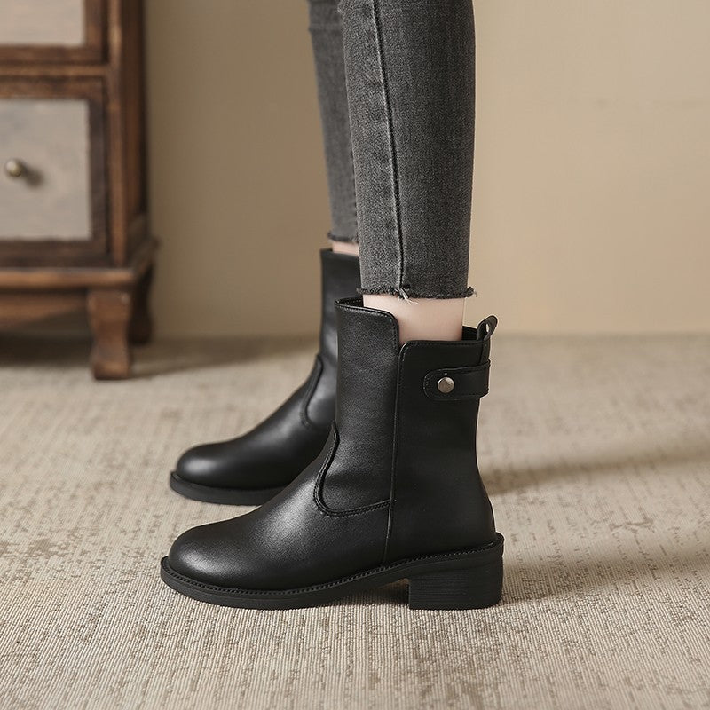 Bottines Femme à Talon Bas