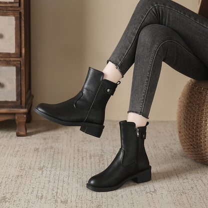 Bottines Femme à Talon Bas
